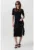 Rochie midi din tricot cu logo