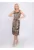 Rochie midi din viscoza cu animal print