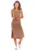 Rochie midi elastica cu slit lateral