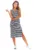 Rochie midi elastica cu slit –