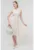 Rochie midi evazata Cereale
