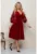 Rochie midi evazata cu o curea in talie