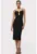 Rochie midi fara maneci si decolteu adanc