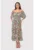 Rochie midi finisata cu volan DA1764 MULTI