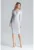 Rochie midi  gri – maneci lungi – 65% viscoza – 30% poliester – 5% elastan