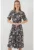 Rochie midi – HiCCUP – imprimeu – bleumarin – textil