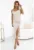Rochie midi in dungi cu bretele –