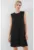 Rochie midi –  lejera – poliester – Negru –