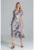 Rochie midi model cu maneci scurte – vara – multicolor – poliester