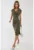Rochie midi mulata –  decolteu in V – material elastic