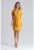 Rochie midi mustar galben – maneci scurte – poliester –