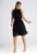 Rochie midi  neagra – fara maneci – din poliester –