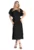 Rochie midi – neagra – viscoza – confortabila –