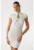 Rochie midi striata bodycon