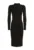Rochie midi tricotata cu segment transparent
