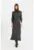 Rochie midi tricotata fin cu cordon subtire in talie