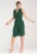 Rochie midi  verde cu eleganta – poliester