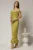 Rochie midi verde lime de ocazie cu bust tip corset si fusta plisata