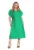 Rochie midi – verde – material de inalta calitate – croiala simpla – viscoza –