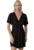 Rochie mini –  Negru – Jerseu