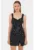 Rochie mini –  Poliester – Negru