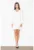 Rochie mini alba – maneci lungi – decolteu in V – poliester –