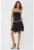Rochie mini asimetrica  jerseu – neagra – fara maneci – confortabila