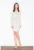Rochie mini – bej – cu capse – poliester