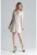 Rochie mini bej – eleganta – decolteu decupat – poliester
