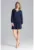 Rochie mini – bleumarin – volane – poliester