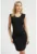 Rochie mini cambrata cu decolteu la baza gatului