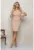 Rochie mini cambrata cu decolteu rotund