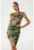 Rochie mini cambrata cu segmente semitransparente