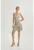 Rochie mini cu croiala in A si aspect metalizat