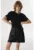 Rochie mini cu croiala in A si buzunare cu clapa