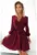Rochie mini cu decolteu si curea –