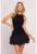 Rochie mini cu fusta creponata –
