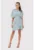 Rochie mini cu maneci drapate DA1654 DUCKEGG – Albastru