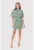 Rochie mini cu maneci scurte si imprimeu colorat DA1758 MULTI