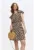 Rochie mini cu model si maneci scurte cu volane