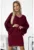 Rochie mini cu sclipici tip liliac –