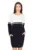 Rochie mini dama Carnwene M510 ecru-negru