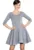 Rochie mini dama Guillo K227 gri