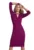 Rochie mini dama Terddhin M715 burgundy