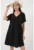 Rochie mini dama HiCCUP – decolteu in V – poliester/elastan – negru