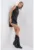 Rochie mini de piele sintetica cu fermoar frontal