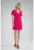 Rochie mini – decolteu in V – viscoza – roz