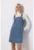 Rochie mini din denim cu bretele