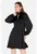 Rochie mini evazata cu decupaj frontal