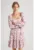 Rochie mini evazata cu model geometric